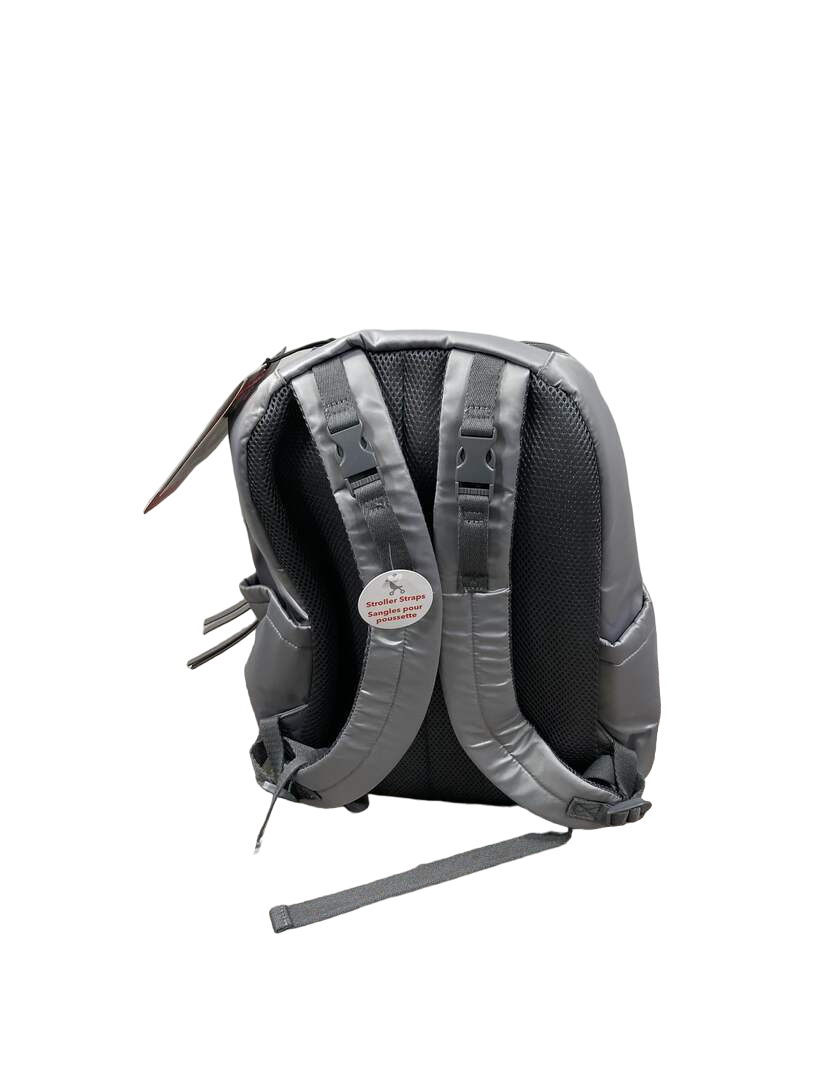 Skip Hop Skyler Backpack Diaper Bag, Shiny Grey