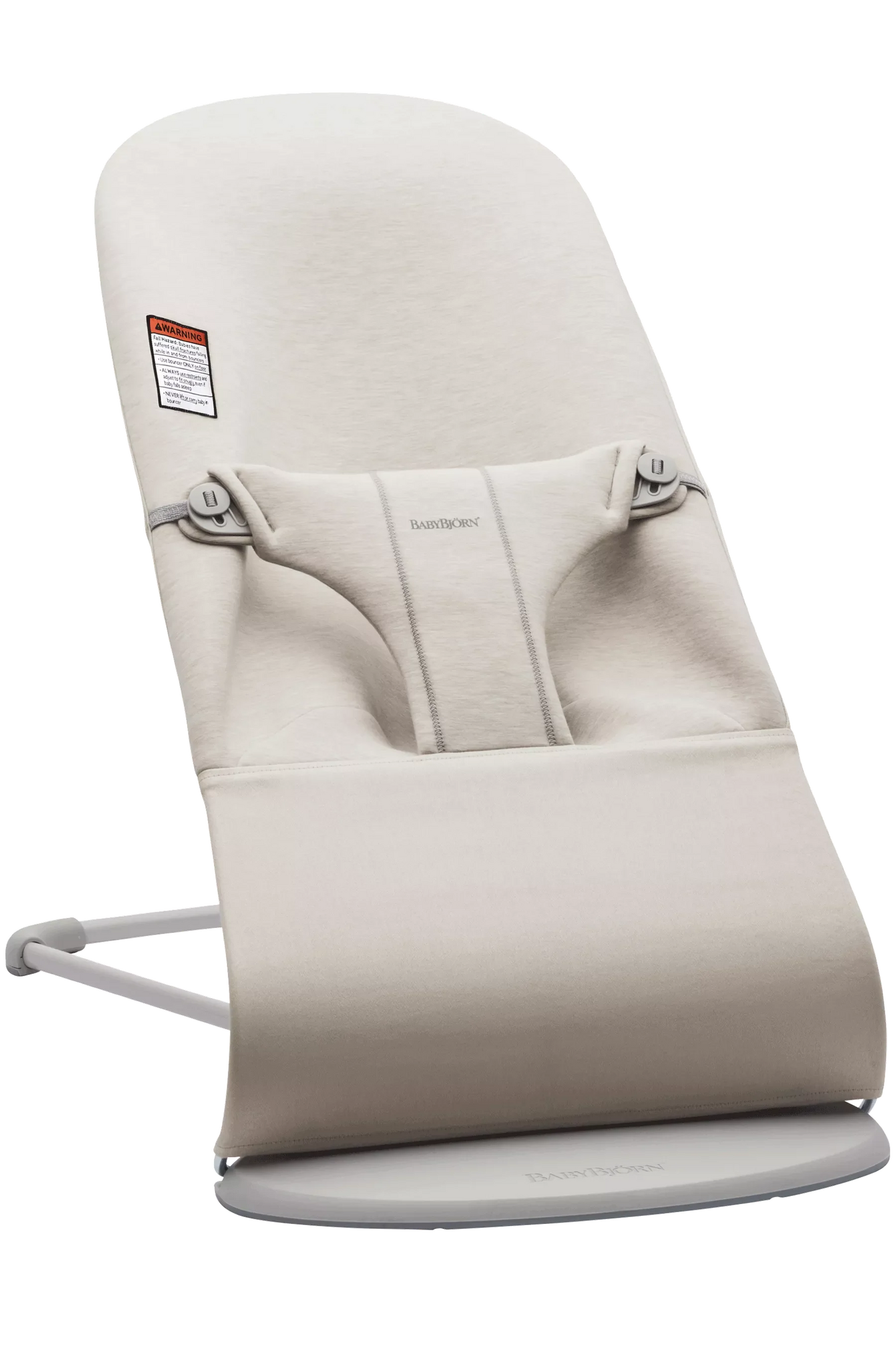 BabyBjorn Bouncer Bliss, Light Gray Frame, Light Beige 3D Jersey
