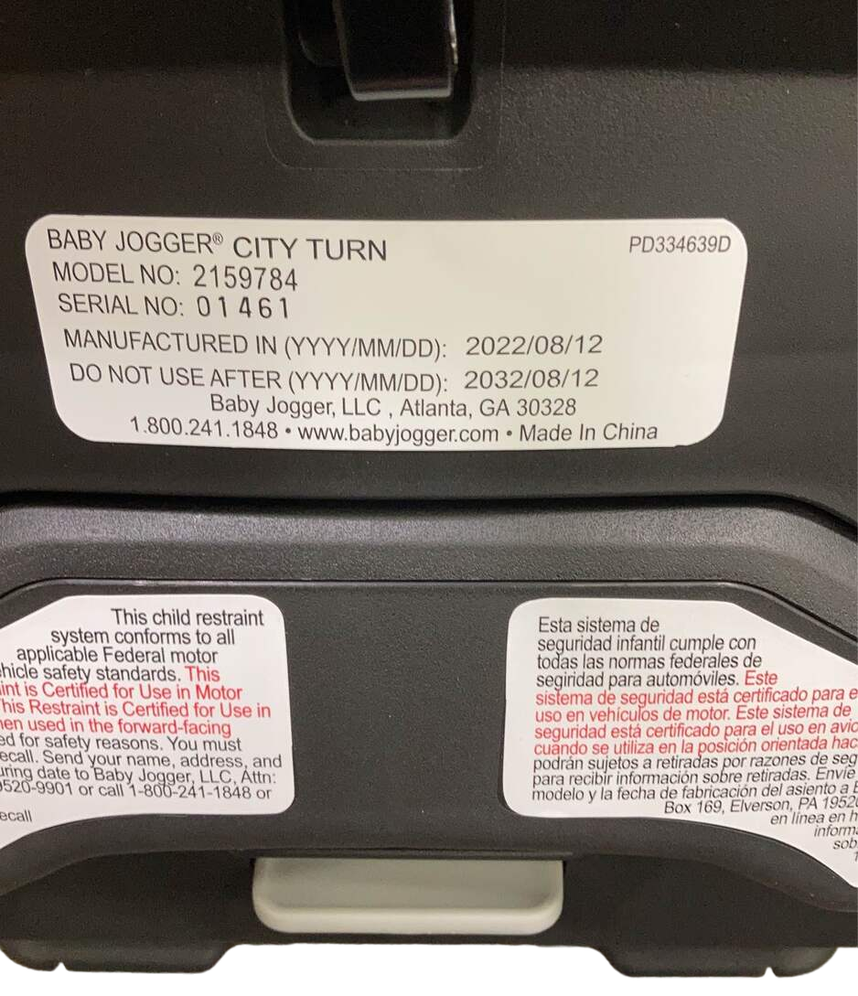 Baby Jogger City Turn Car Seat, 2022, Onyx Black