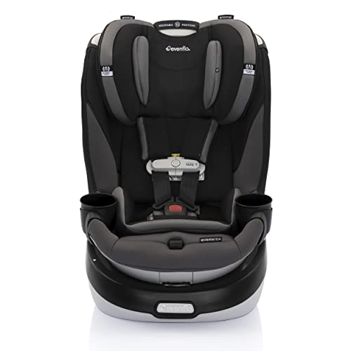 Evenflo Gold Revolve 360 Slim 2-in-1 Rotational Car Seat With SensorSafe, 2023, Obsidian Black