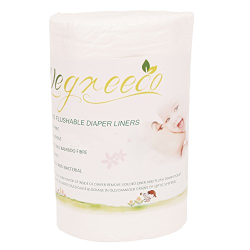 Wegreeco Bamboo Flushable Diaper Liners