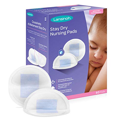 Lansinoh Stay Dry Disposable Nursing Pads, 100 Pack