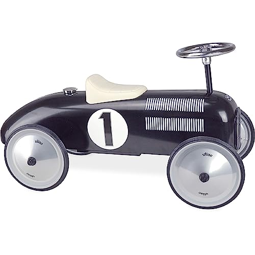 Vilac Classic Ride On Metal Car, Ecru