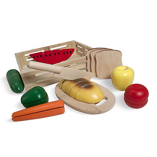 Melissa & Doug Cutting Food, Wooden Play Food