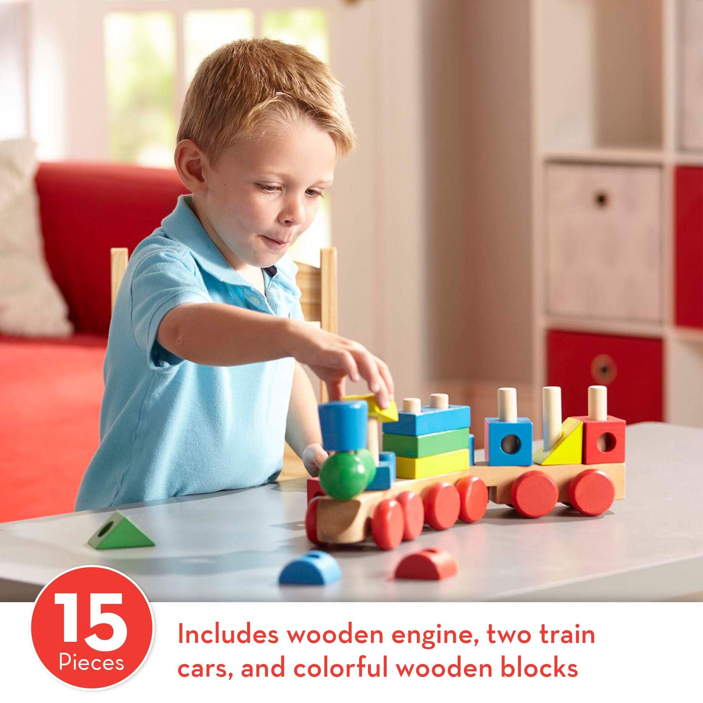 Melissa & Doug Stacking Train Toddler Toy
