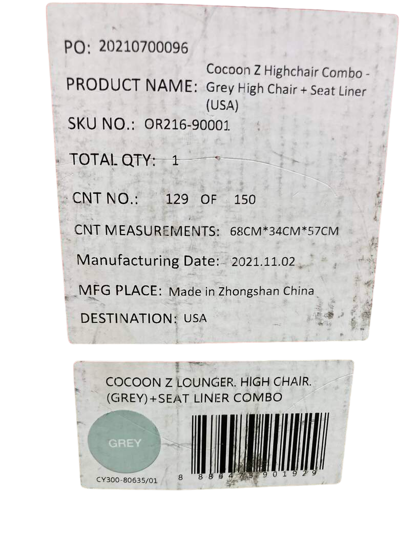 Oribel Cocoon Z High Chair