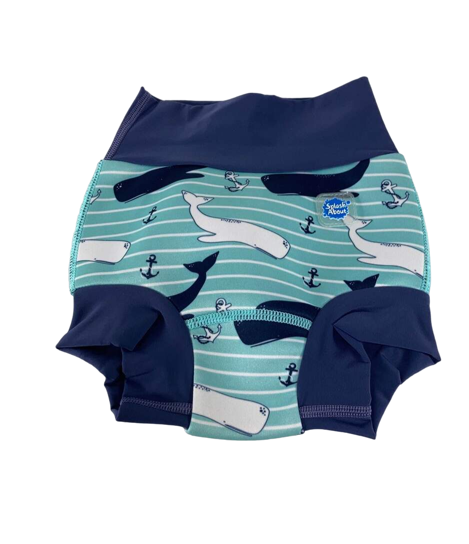 Splash About Happy Nappy Swim Diaper, XL, Vintage Moby