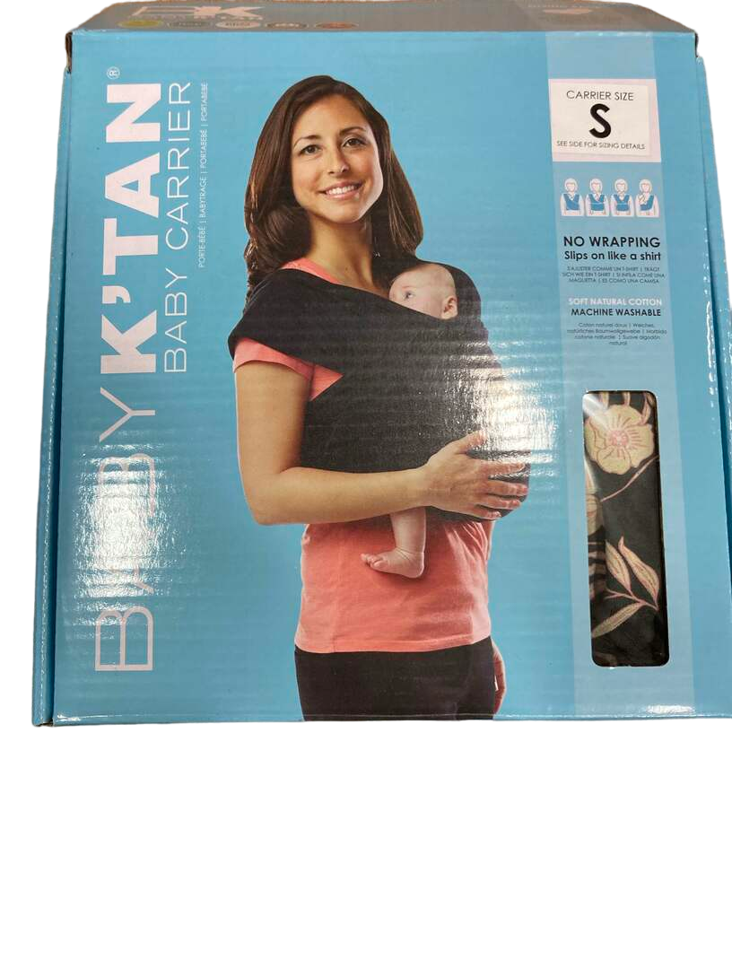 Baby K'tan Baby Carrier, Small, Floral Garden Gray And Pink, Original