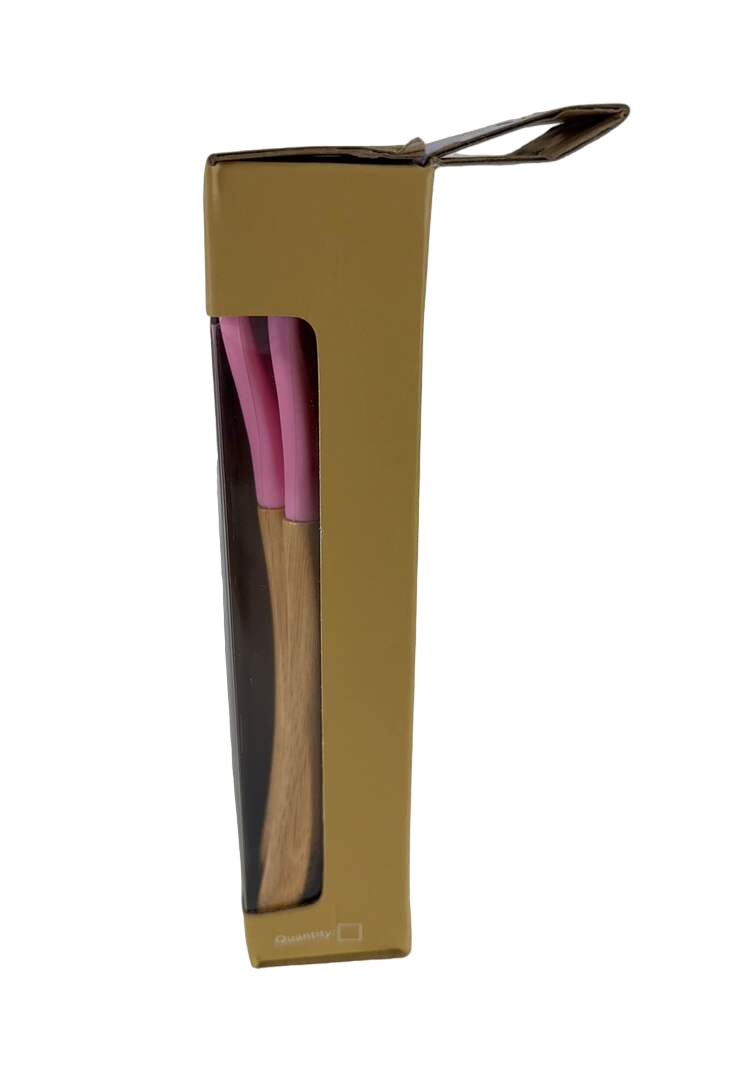 Avanchy Bamboo Baby Spoons 2-Pack, Pink