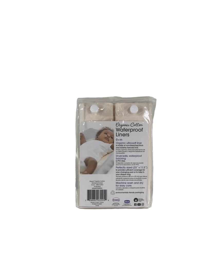  Boppy Organic Cotton Top Changing Pad Liners 2-Pack