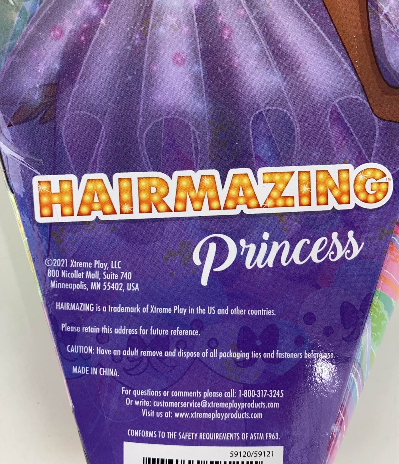  Xtreme Play Hairmazing Princess Doll