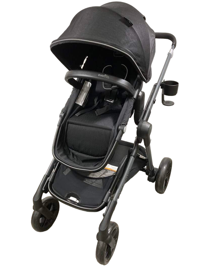  Evenflo Pivot Xpand Modular Travel System Stroller, 2022, Ayrshire Black