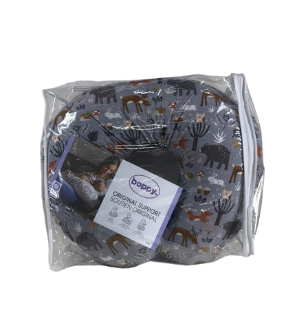  Boppy Nursing And Infant Support Pillow, Gray Forest Animals