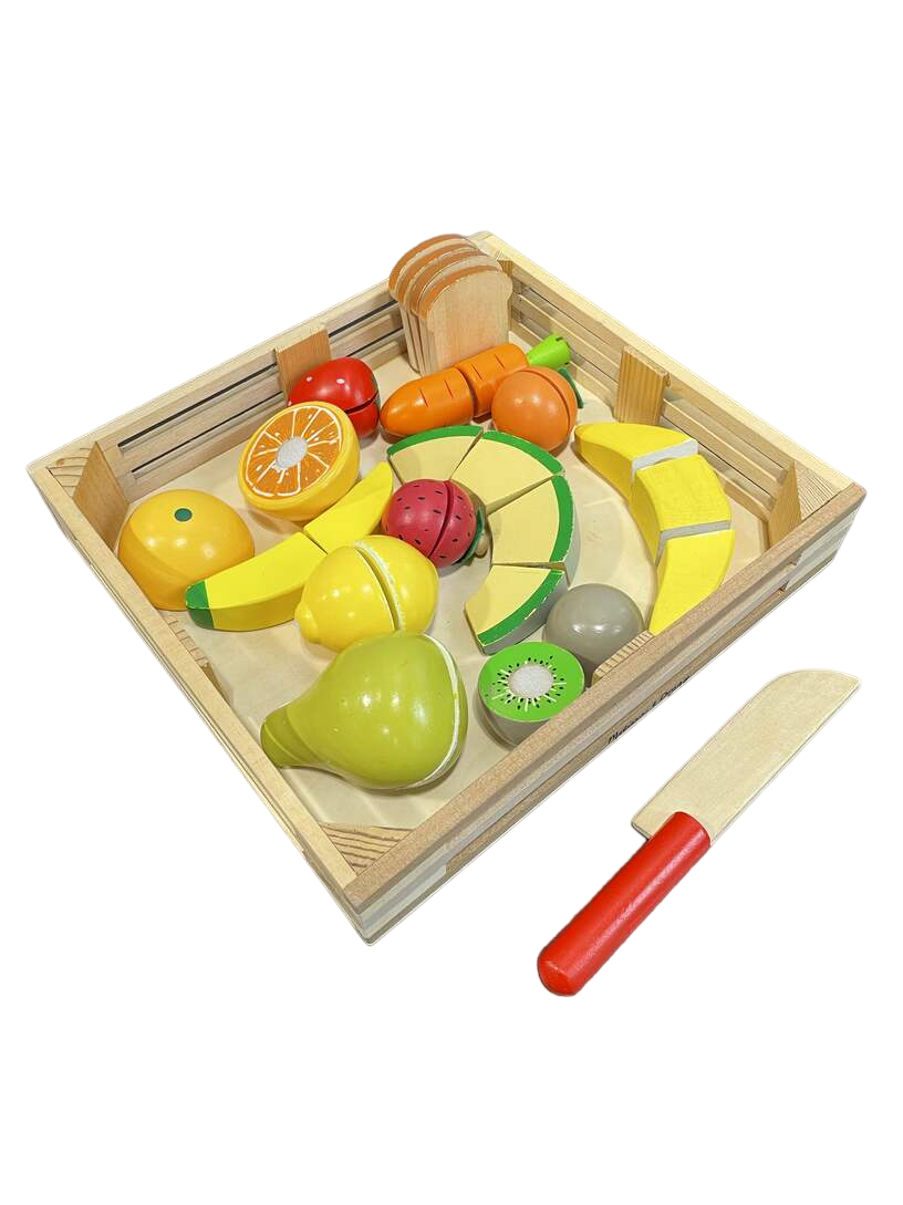  Melissa & Doug Cutting Food, Wooden Play Food