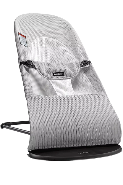  BabyBjorn Bouncer Balance, Silver White Mesh, Light Gray Frame