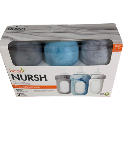  Boon Nursh Bottles 3 Pack, 8 Oz, Tie Dye