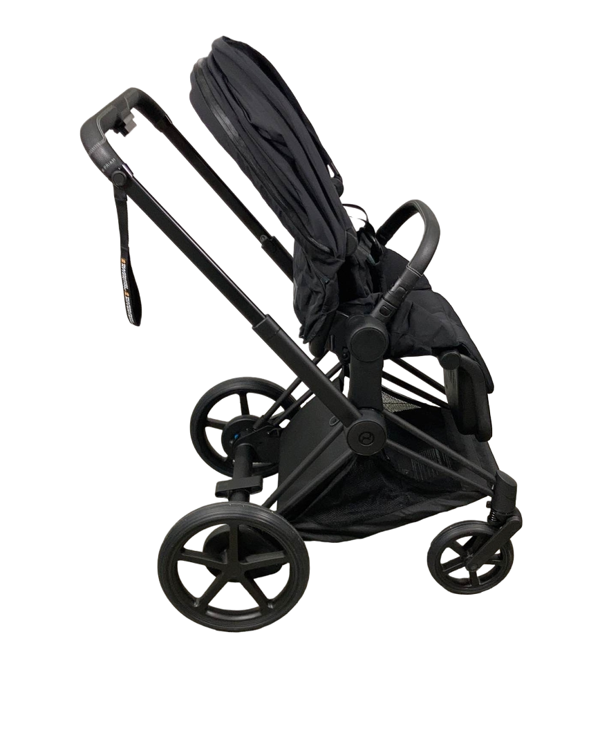  Cybex E-PRIAM Electric Stroller, Matte Black, Deep Black, 2021