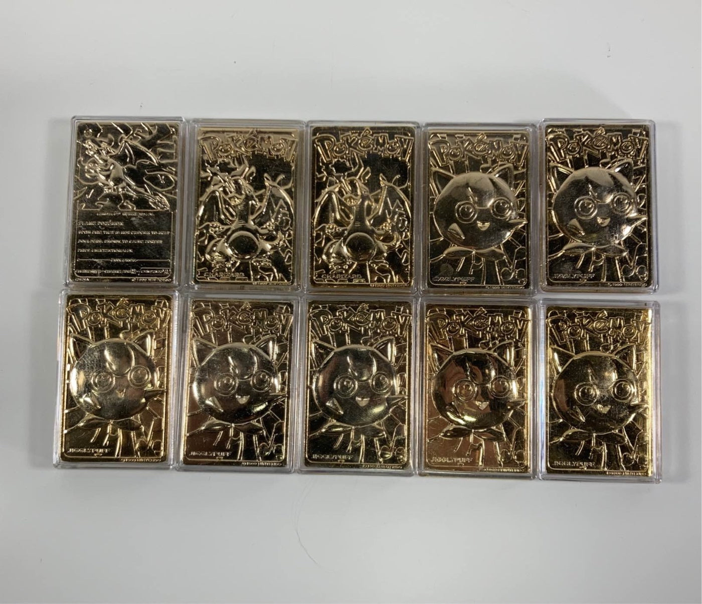  BUNDLE Special Edition Pokémon 23 Karat Gold Plated Trading Cards