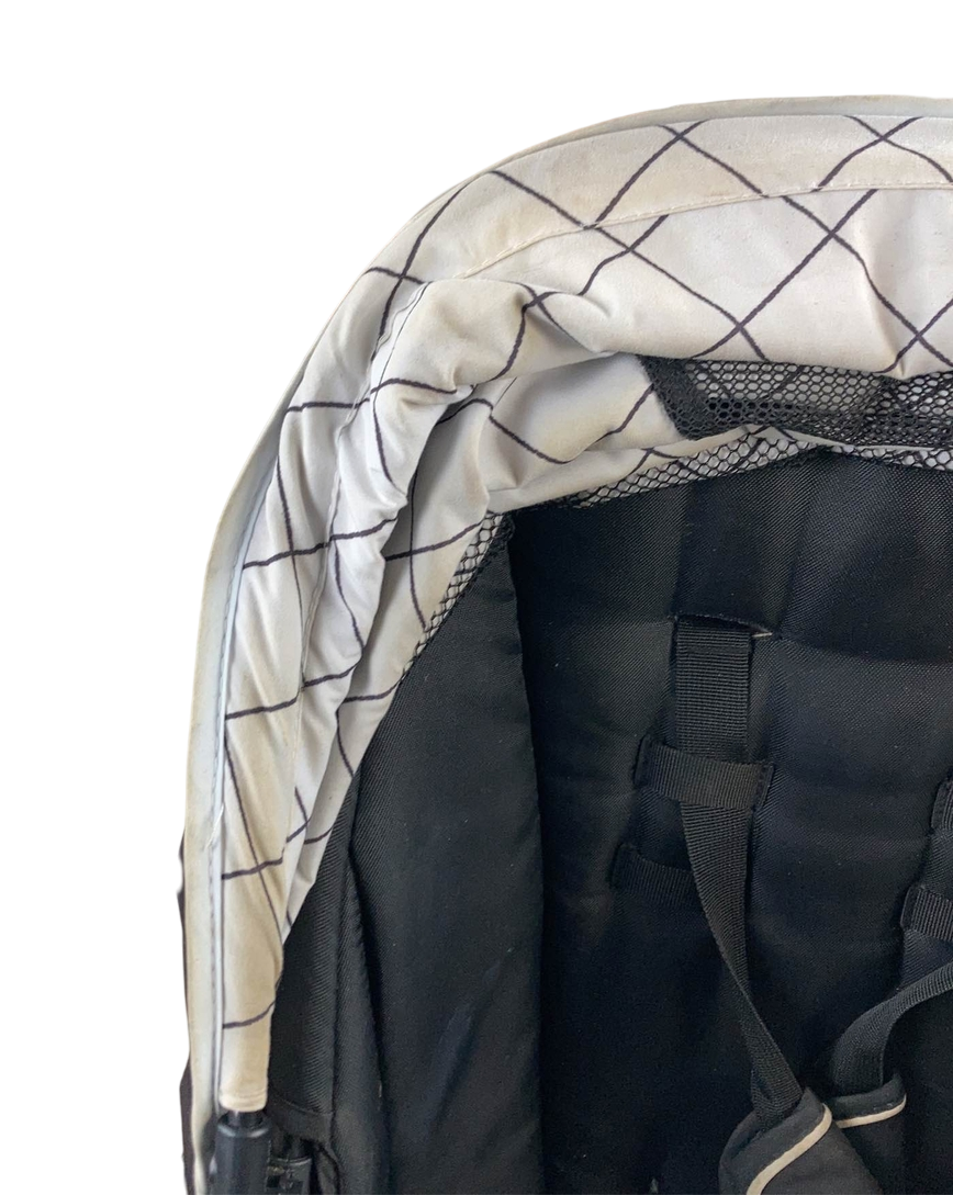  Mockingbird Single To Double Stroller With Accessories, 2021, Silver With Penny Leather, Windowpane, Black