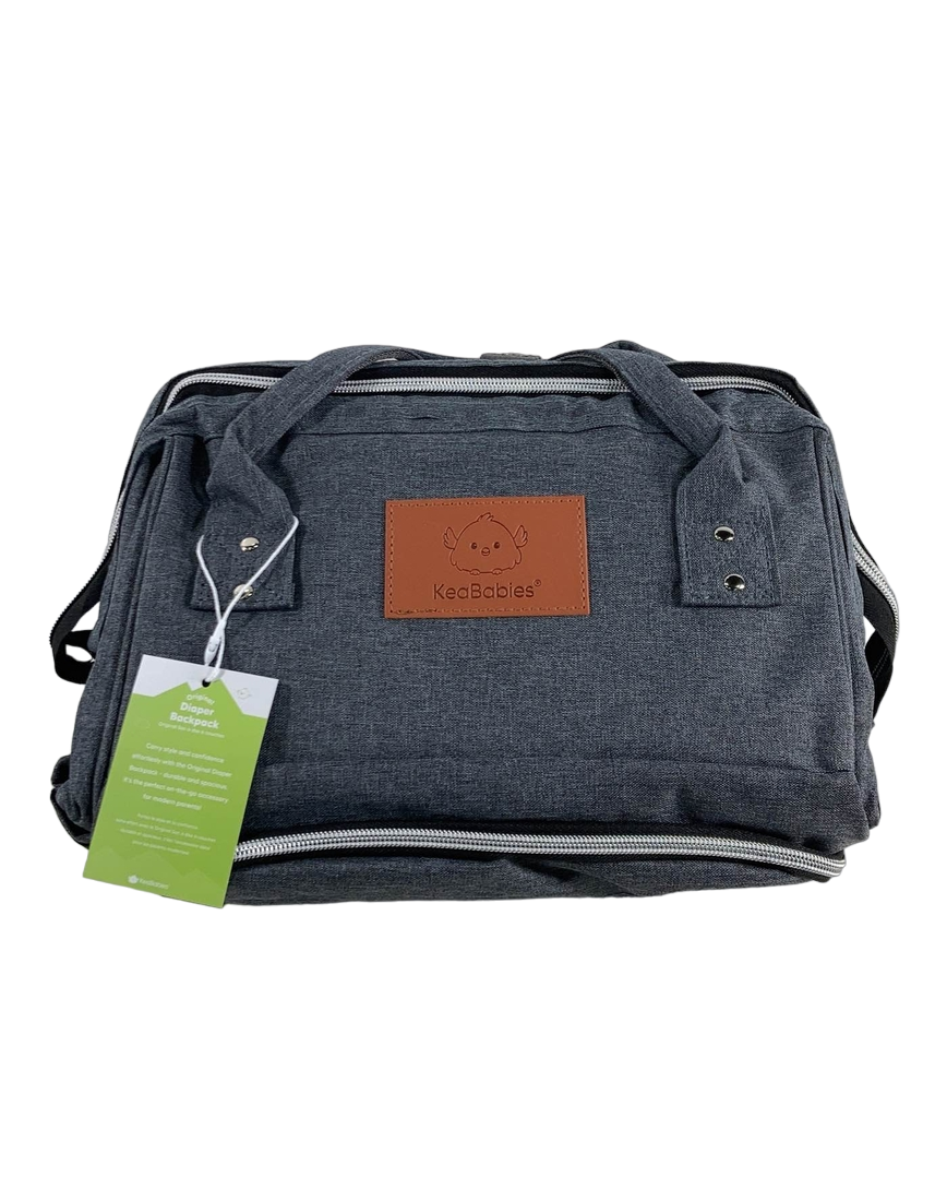  KeaBabies Original Diaper Backpack, Mystic Gray