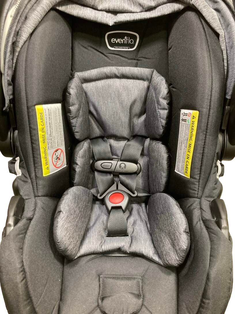  Evenflo Pivot Vizor Travel System, 2022, Chase Black