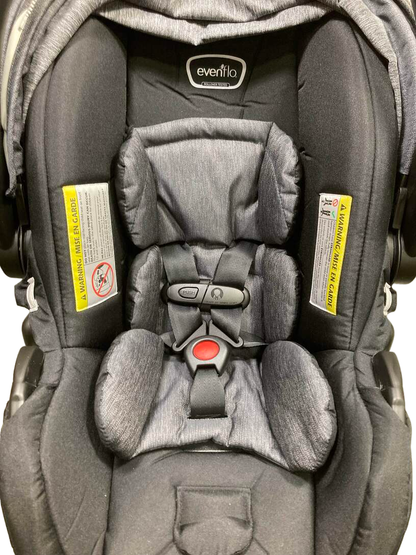  Evenflo Pivot Vizor Travel System, 2022, Chase Black