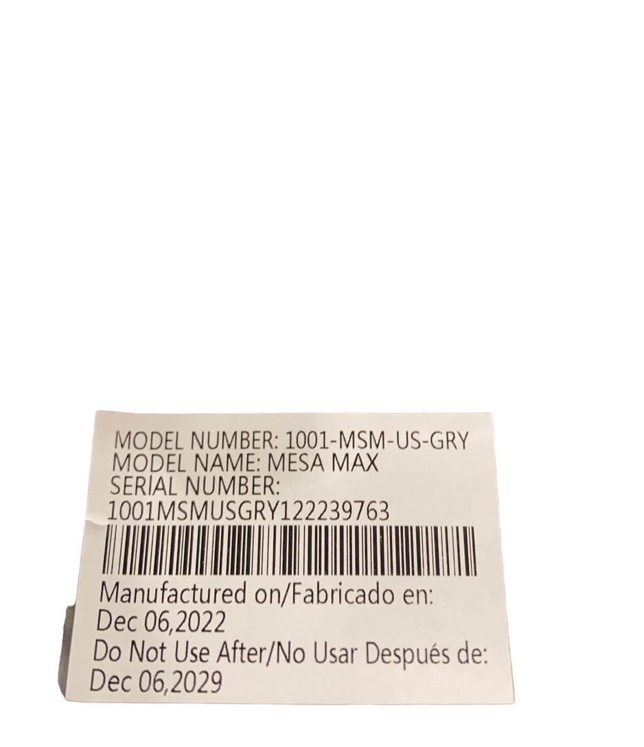  UPPAbaby MESA MAX Infant Car Seat And Base, 2022, PureTech Greyson