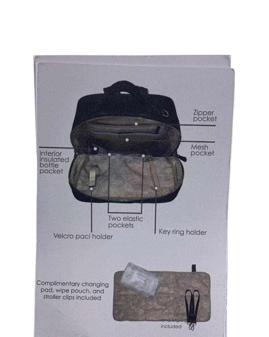  Twelvelittle Peek-a-Boo Backpack Diaper Bag, Olive