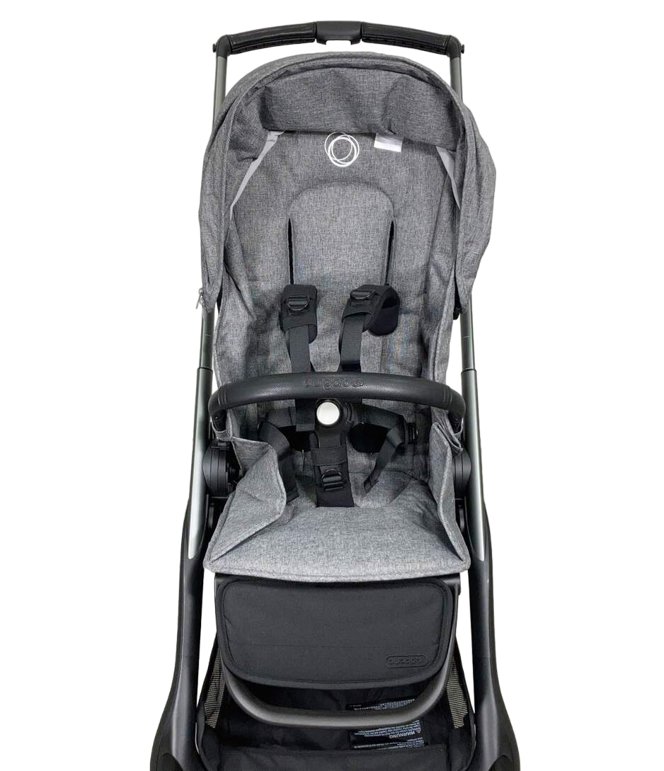  Bugaboo Dragonfly Stroller, Graphite, Grey Melange, Grey Melange, 2023