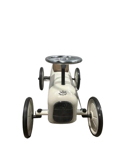  Vilac Classic Ride On Metal Car, Ecru