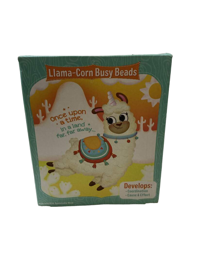  Little Tikes Wooden Critters Llama-Corn Busy Beads