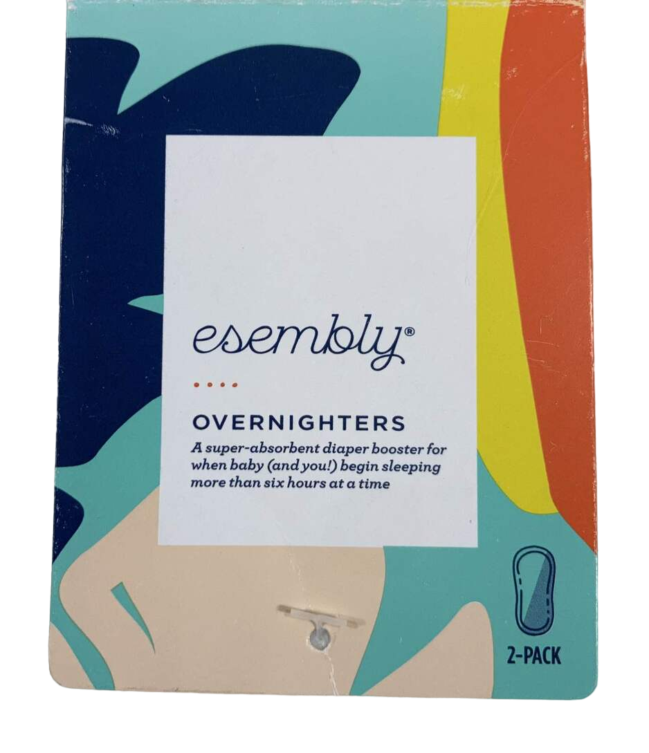 Esembly Overnighter Reusable Ultra Absorbent Diaper Inserts, 2 Pack