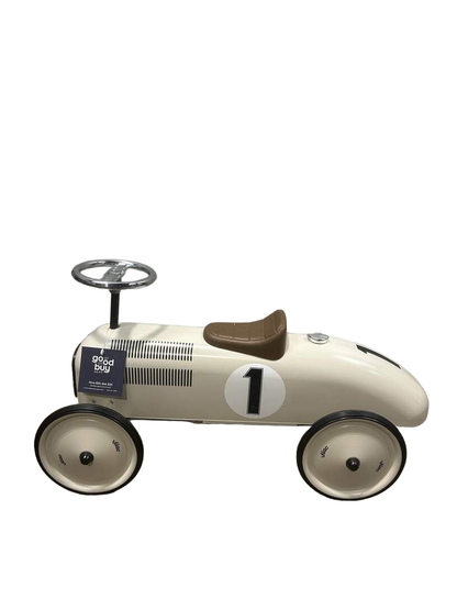  Vilac Classic Ride On Metal Car, Ecru