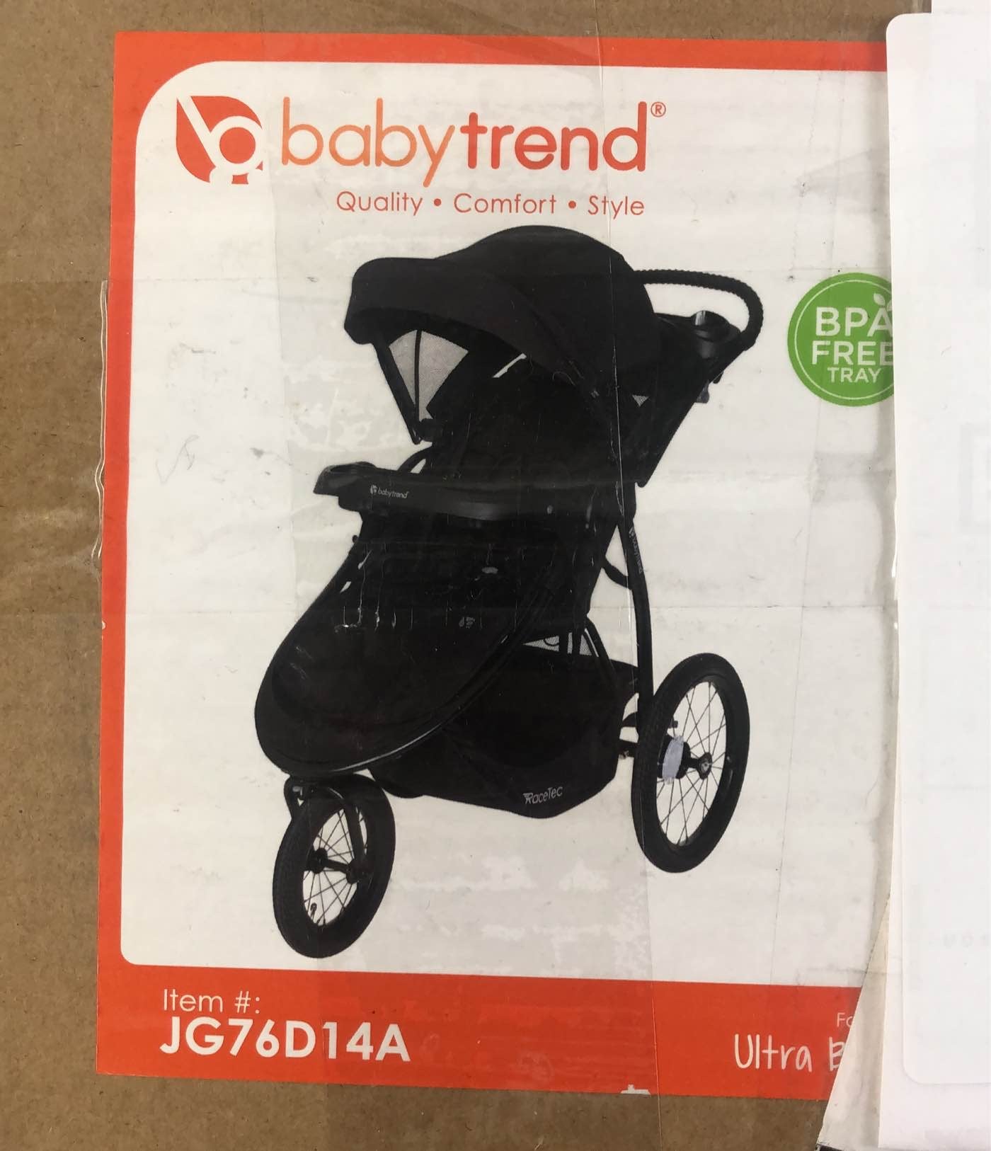  Baby Trend Expedition Race Tec Jogger, Ultra Black