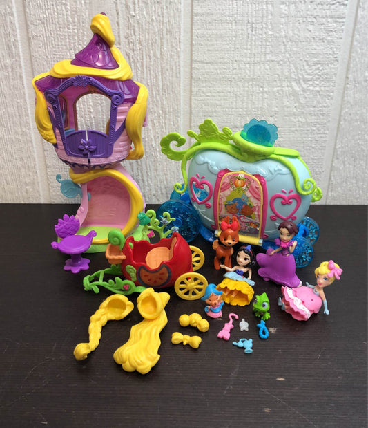  BUNDLE Disney Princess Toys, Little Kingdom Accessories