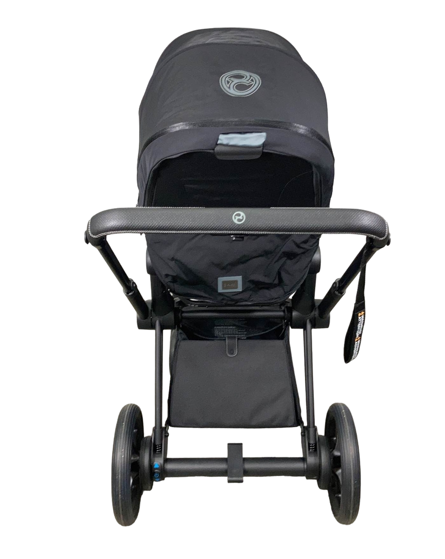  Cybex E-PRIAM Electric Stroller, Matte Black, Deep Black, 2021