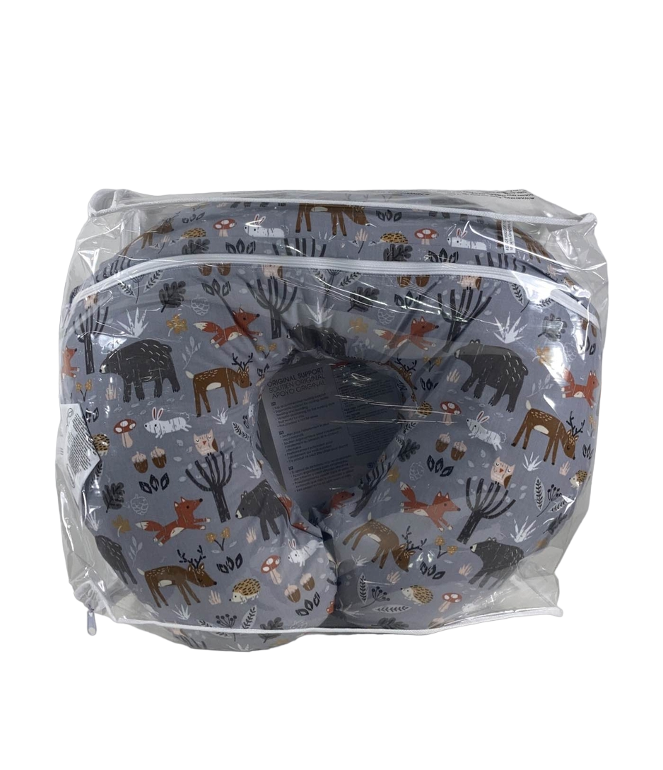  Boppy Nursing And Infant Support Pillow, Gray Forest Animals