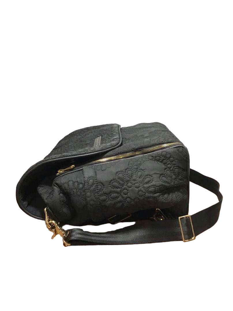  Petunia Pickle Bottom Boxy Backpack Diaper Bag, Black Embossed