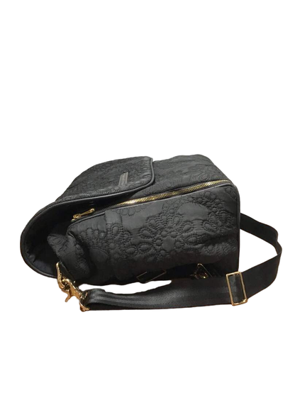  Petunia Pickle Bottom Boxy Backpack Diaper Bag, Black Embossed