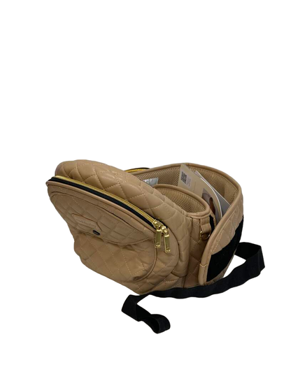  TushBaby Hip Baby Carrier, Sand Vegan Leather