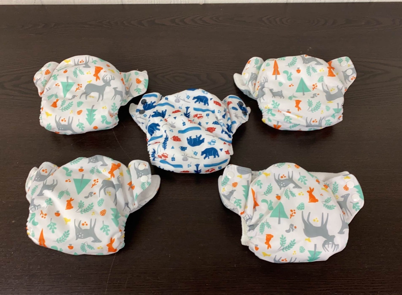 Thirsties All-In-One Diapers, Set Of 5