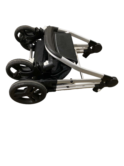  Mockingbird Double Stroller, 2022, Sage, Sky, Windowpane, Watercolor Drops, Silver With Penny Leather