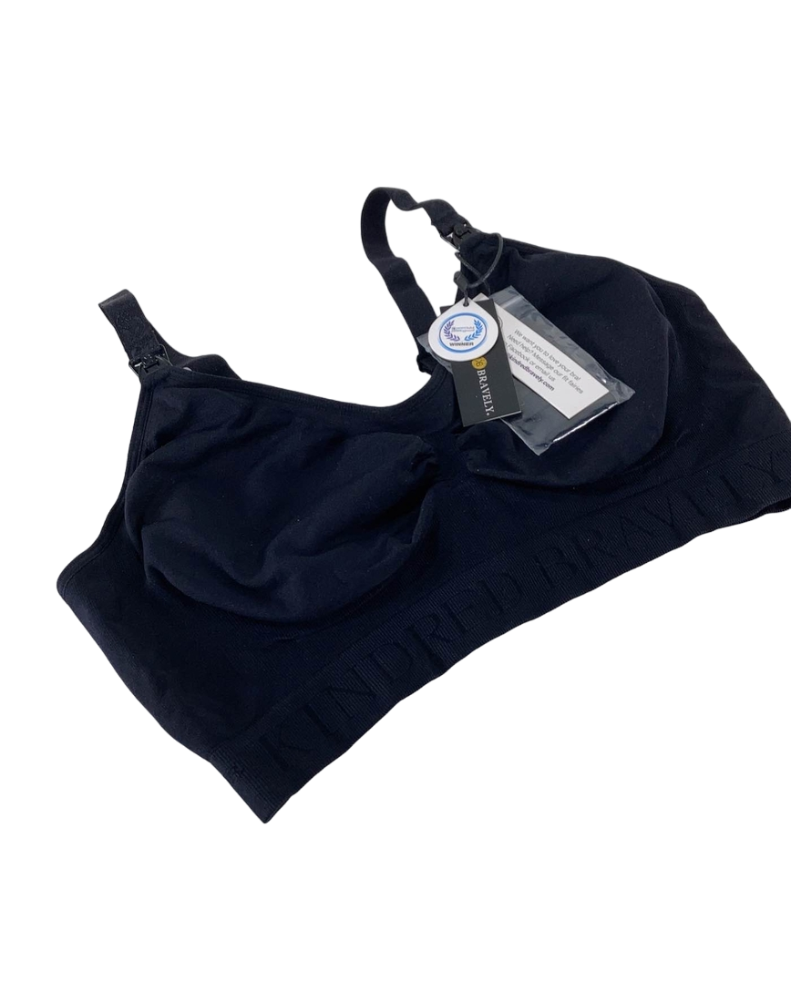  Kindred Bravely Simply Sublime Nursing Bra, Busty, Large, Black