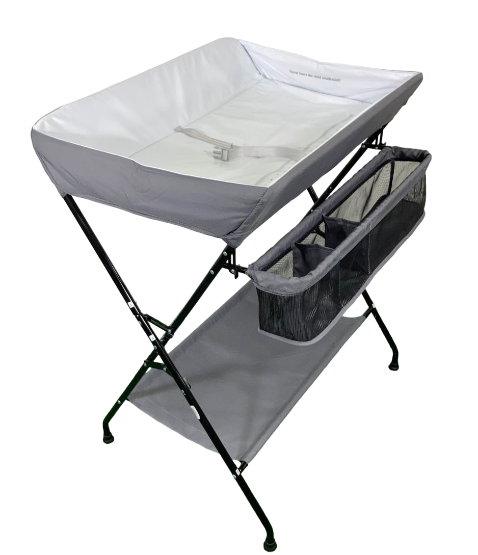  Safeplus Folding Diaper Changing Table, Gray