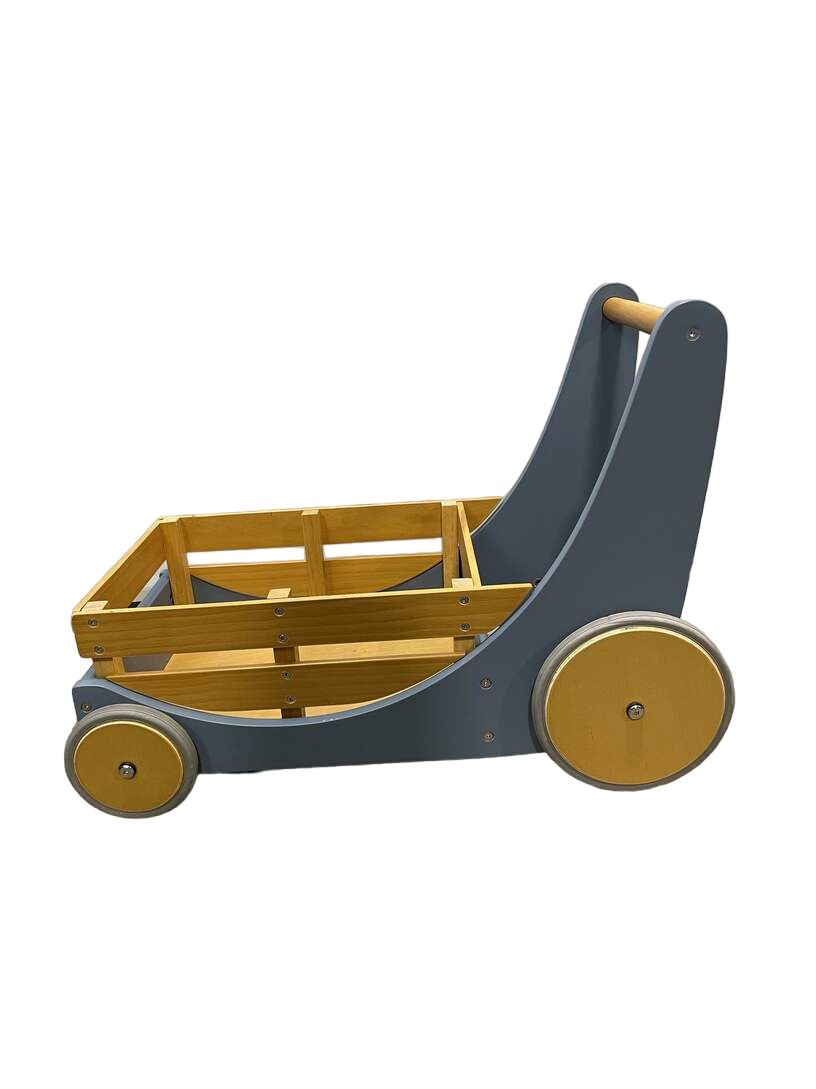  Kinderfeets 2-in-1 Wooden Cargo Walker Wagon
