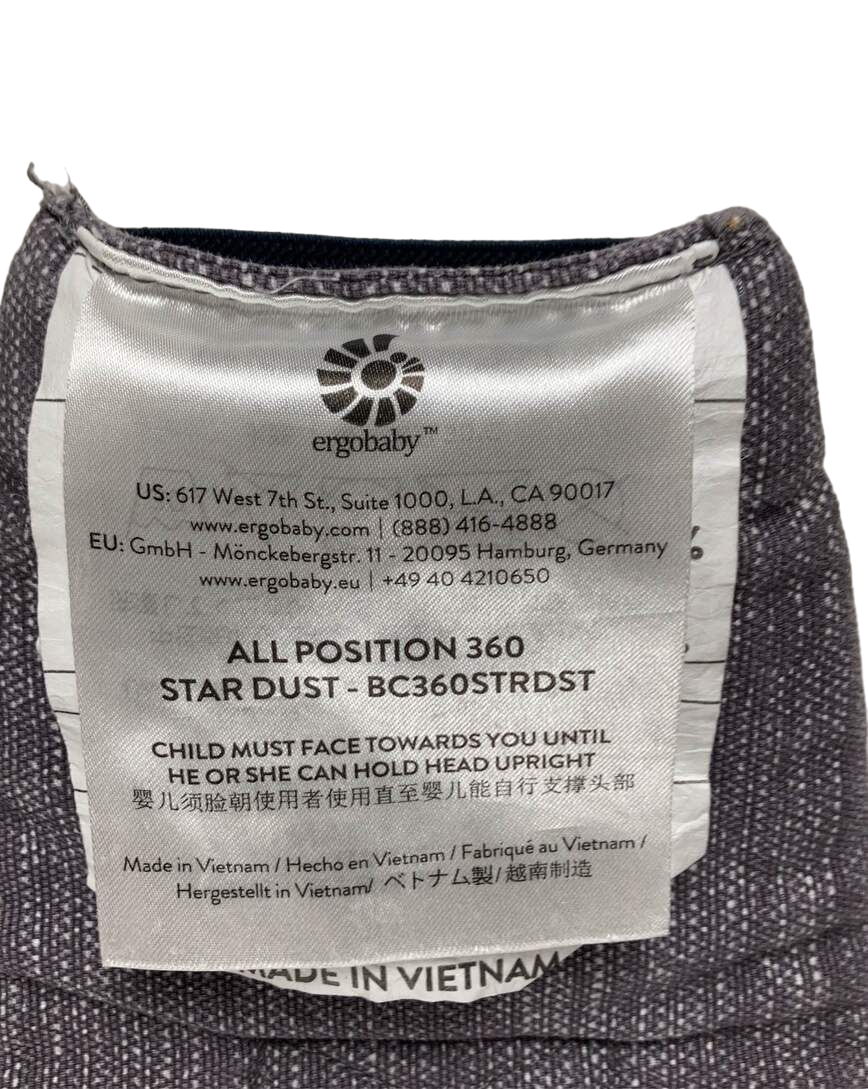  Ergobaby 360 All Positions Cotton Baby Carrier, Star Dust
