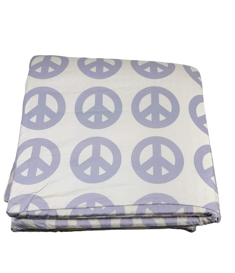  Toki Mats Standard Padded Play Mat 40" X 40", Peace Sign