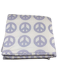  Toki Mats Standard Padded Play Mat 40" X 40", Peace Sign