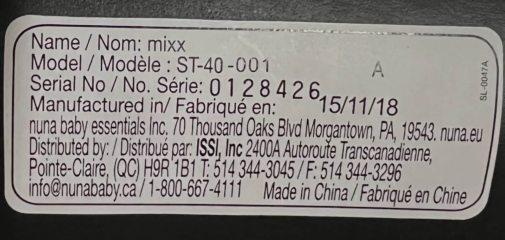  Nuna MIXX Stroller, Black, 2018