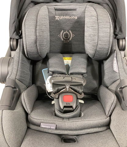  UPPAbaby MESA MAX Infant Car Seat And Base, 2023, DualTech Jake (Black)